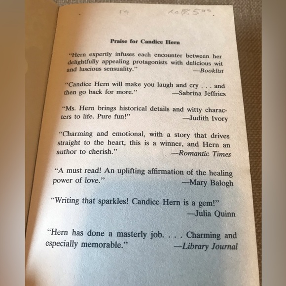 3/$10. In the Thrill of the Night by Candice Hern - Picture 7 of 8